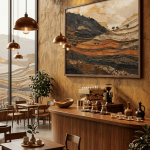 Konso Terraced Earth & Gold | Luxury Abstract Fine Art Canvas Print