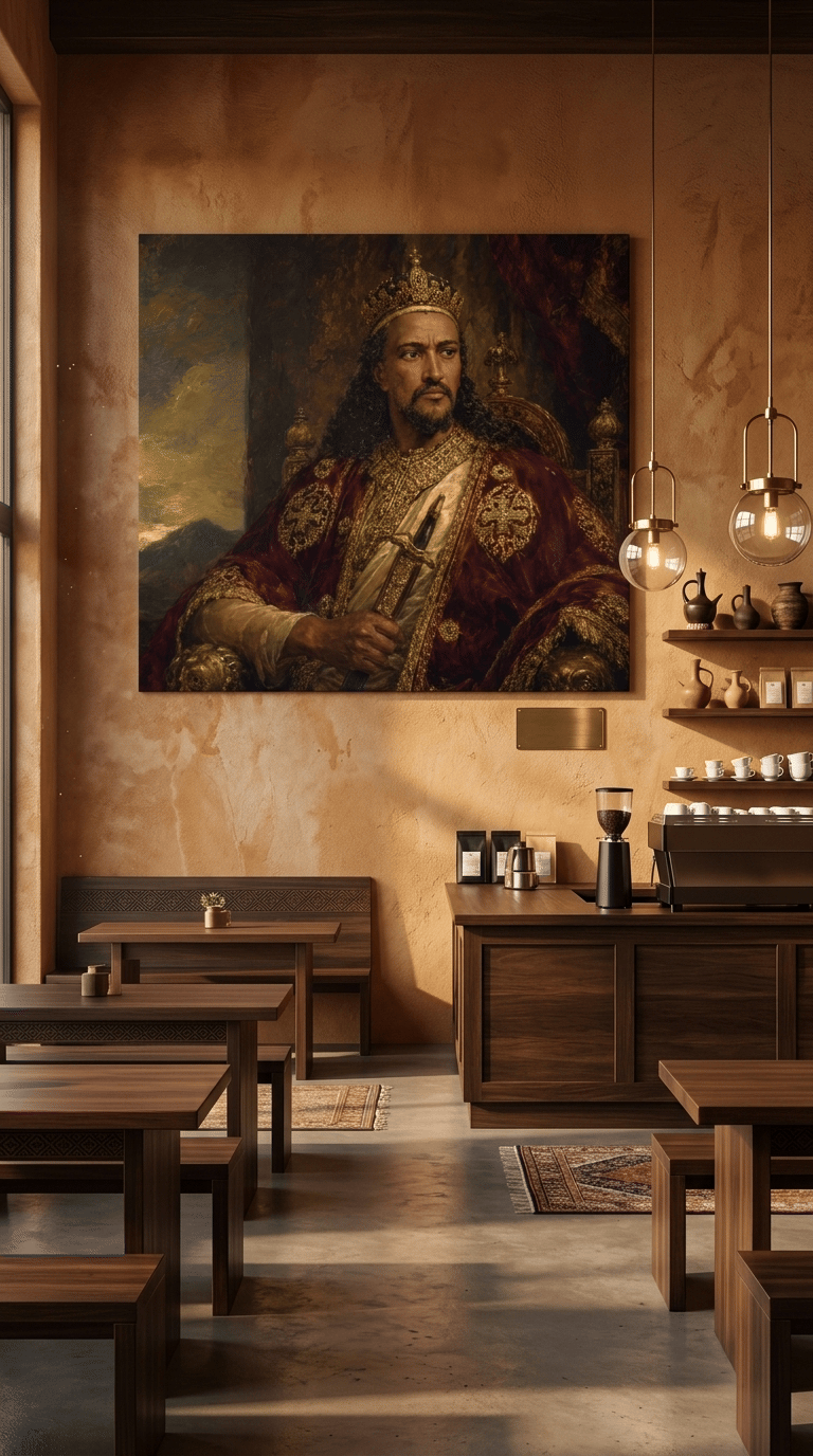 Emperor Tewodros II: Lion of Meqdala Fine Art Canvas Print