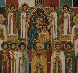 Ethiopian Madonna and Child Icon | Museum-Quality Sacred Wall Art Canvas Print