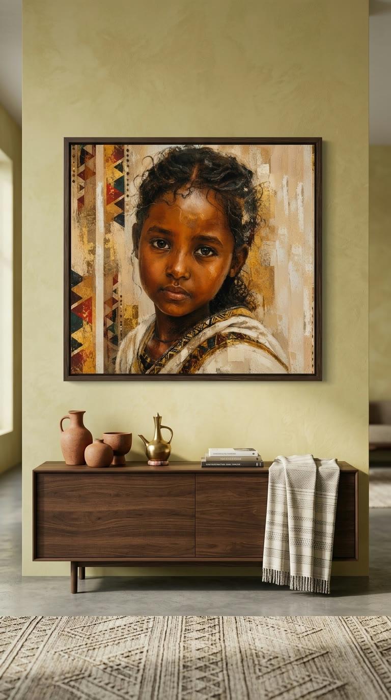 Ethiopian Soul Portrait Canvas Art | Canvas Addis