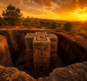 Lalibela Sunset Canvas Print