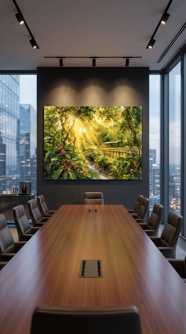 The Cradle of Coffee: Wild Kaffa Forest Impressionist Canvas