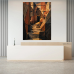 Medhane Alem Volcanic Stone Cubist Abstract